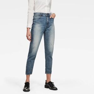 G-Star Raw Women's Size 28 Janeh Ultra High Rise Mom Ankle Jean Light Blue NWT